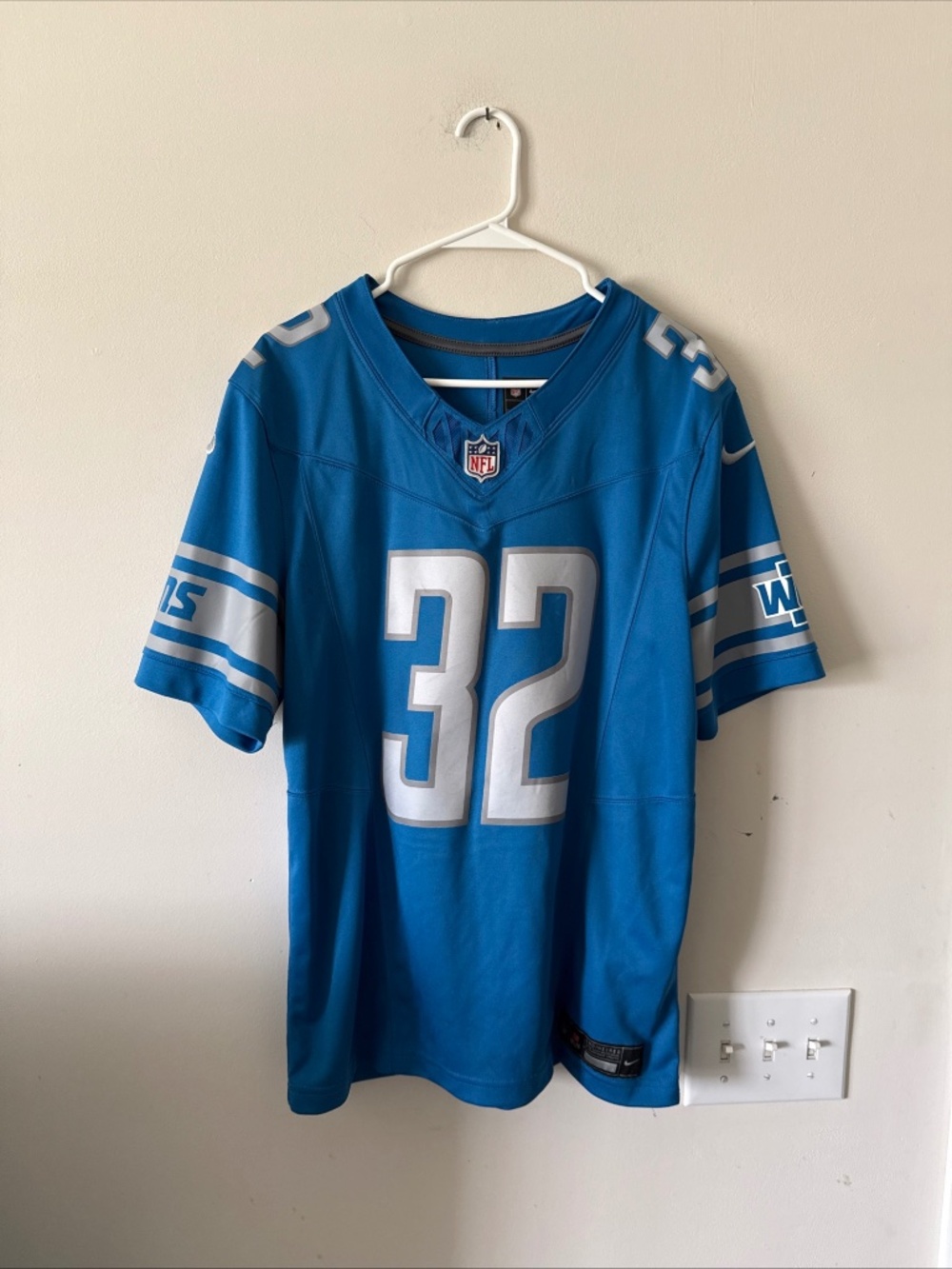 Men's Nike D'Andre Swift #32 Detroit Lions Vapor Lmtd Jersey Sz M - RARE